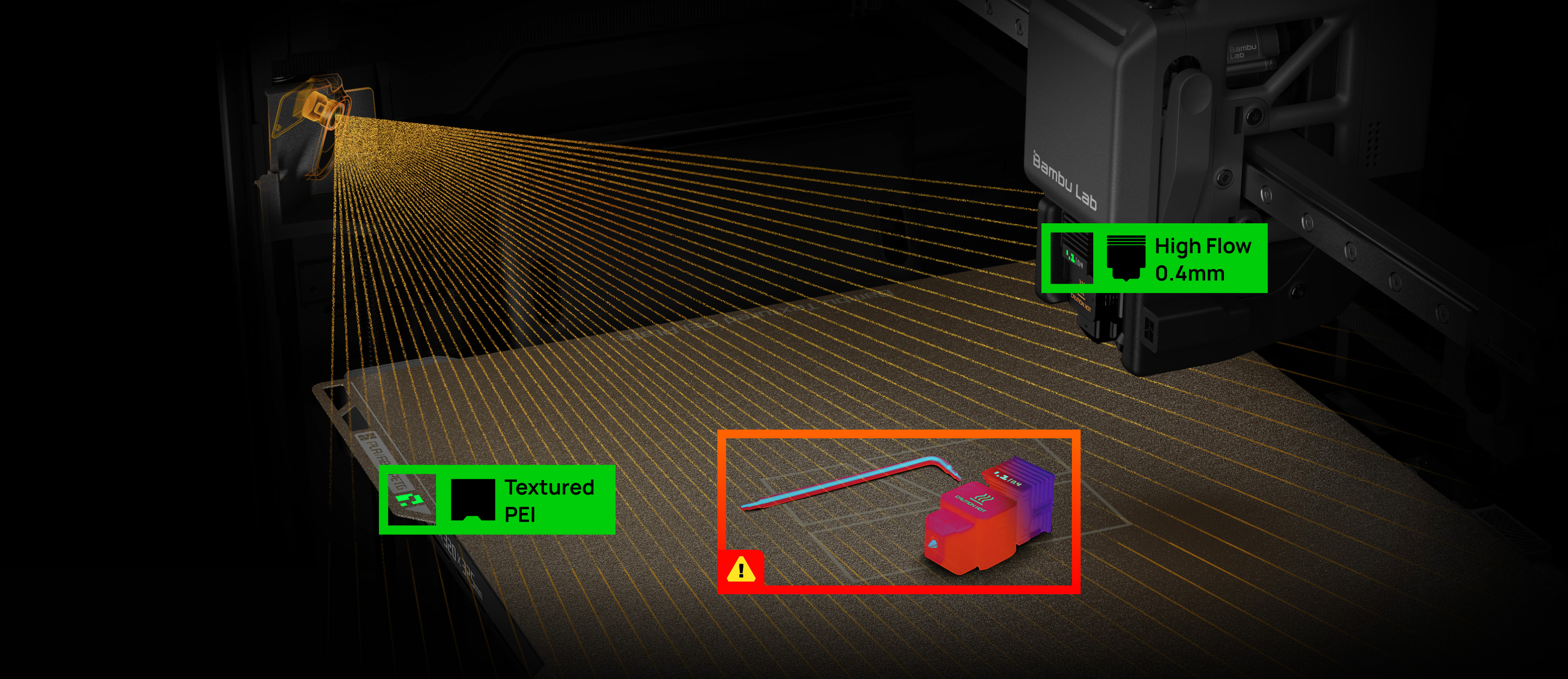 Bambu Lab H2C AI spaghetti tespiti