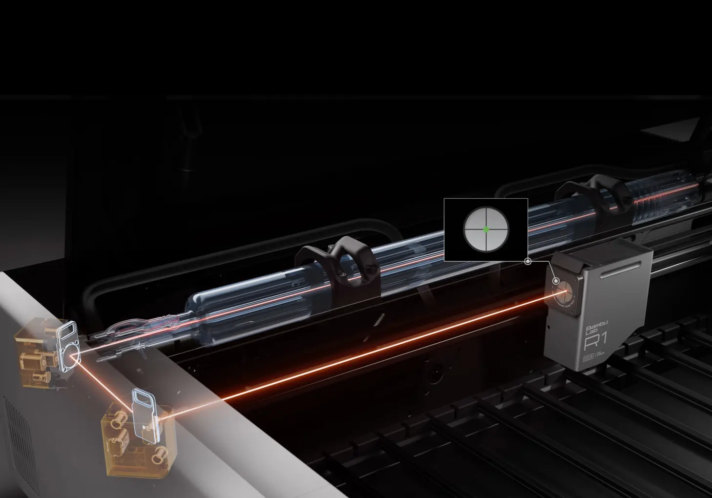 Bambu Lab R1 automatic optical path alignment