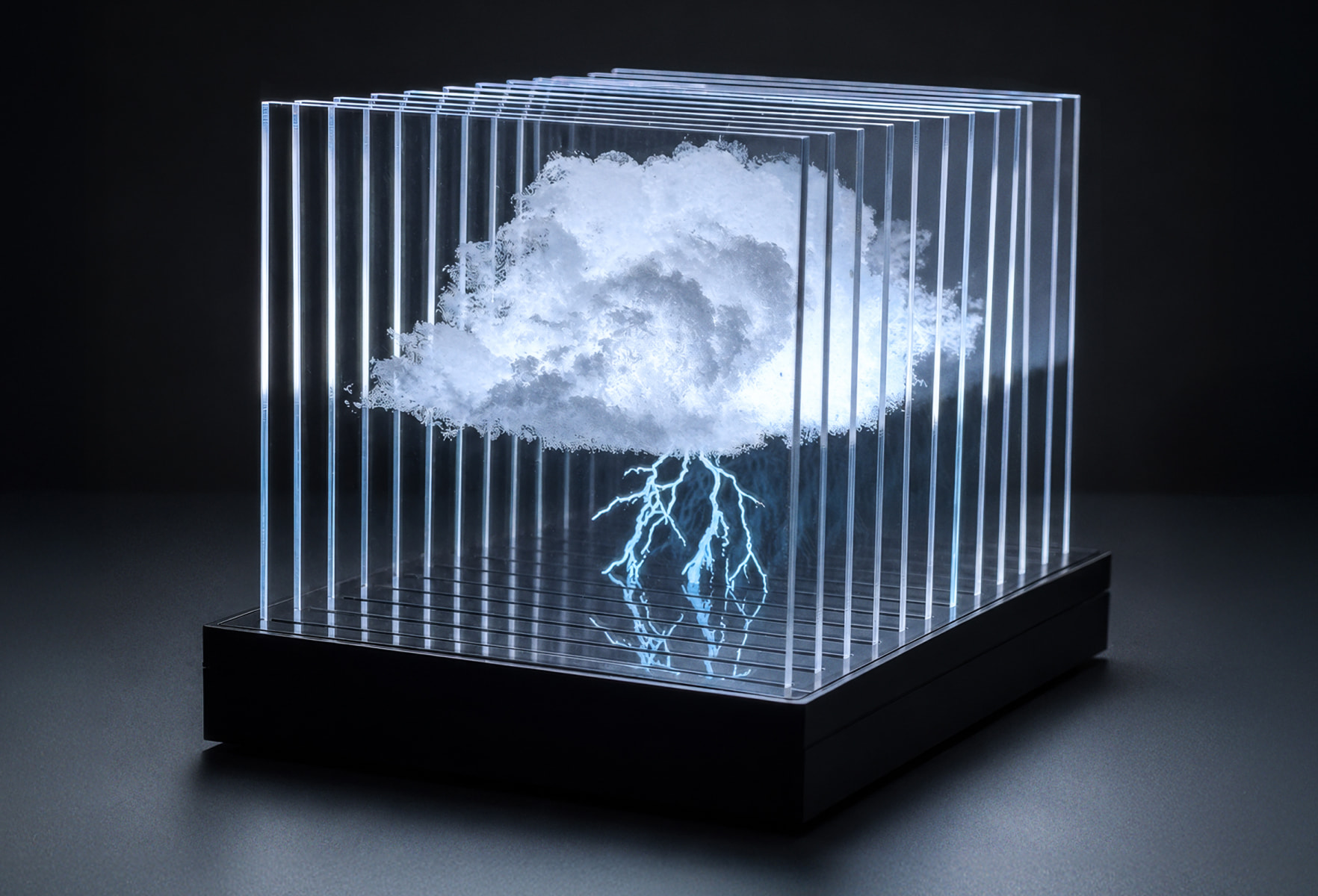 Example project combining laser-cut acrylic with a 3D-printed base