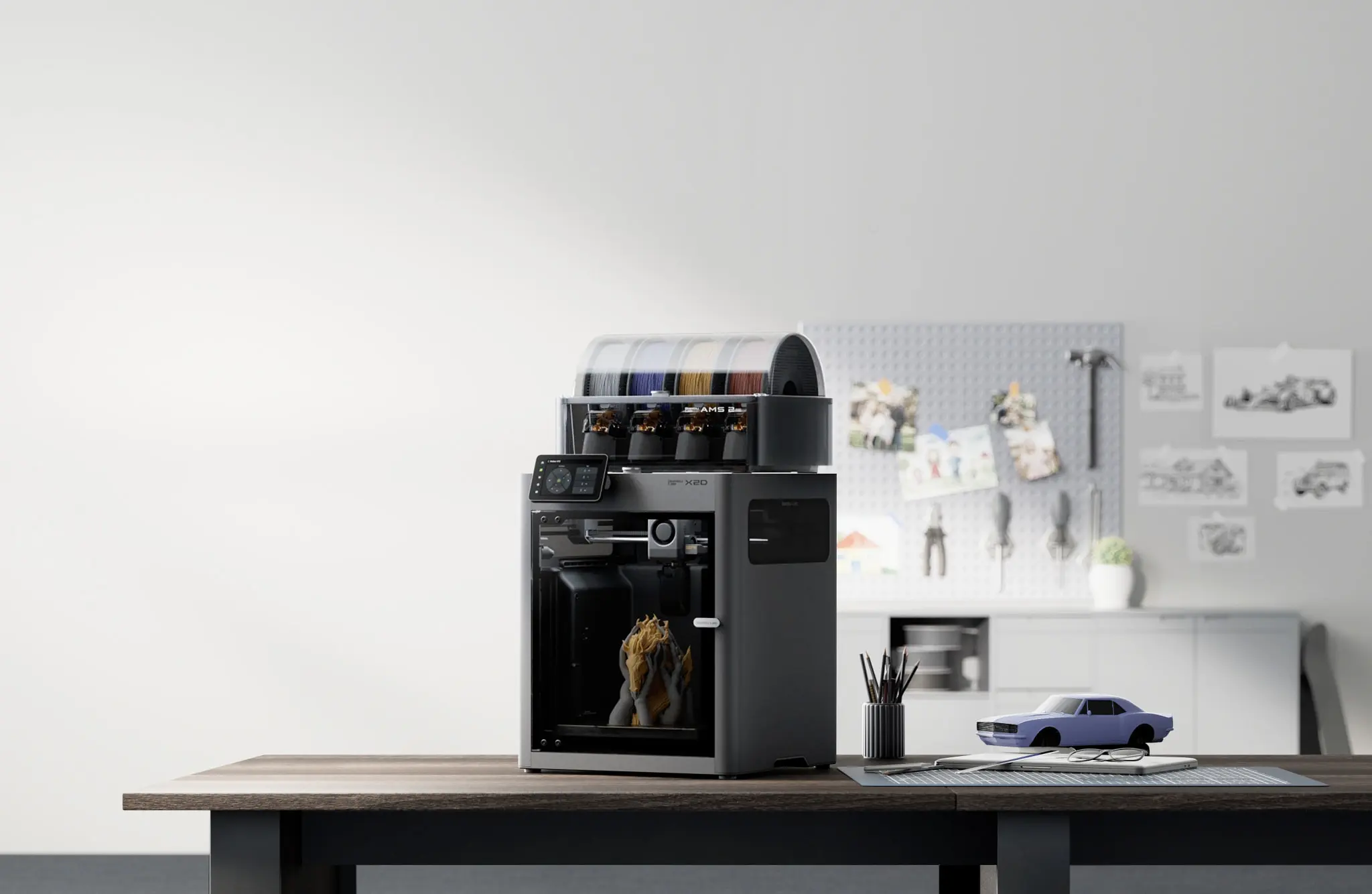 Bambu Lab X2D: Affordable Dual Extruder 3D Printer for Easy Support Removal  | Bambu Lab
